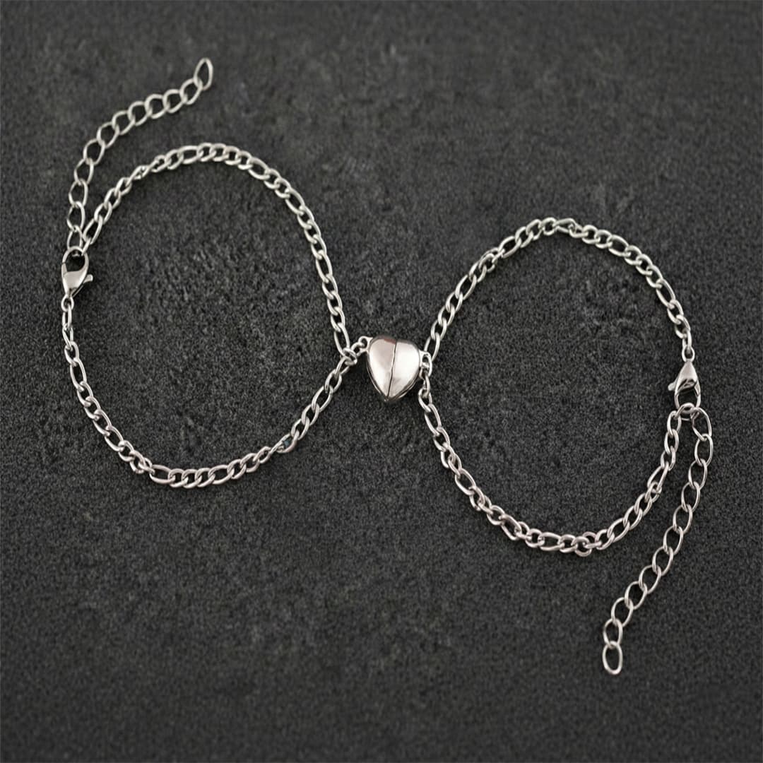 Pulseras de Conexión Magnética "Corazón Eterno"