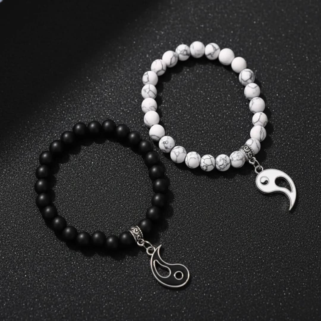 Set de Pulseras de Pareja "Yin Yang" - Equilibrio y Conexión